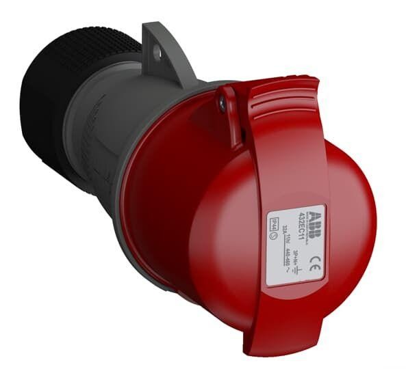  Розетка кабельная 432EC11 Easy&Safe 432EC11 32А 3P+N+E IP44 11ч ABB 2CMA102054R1000 