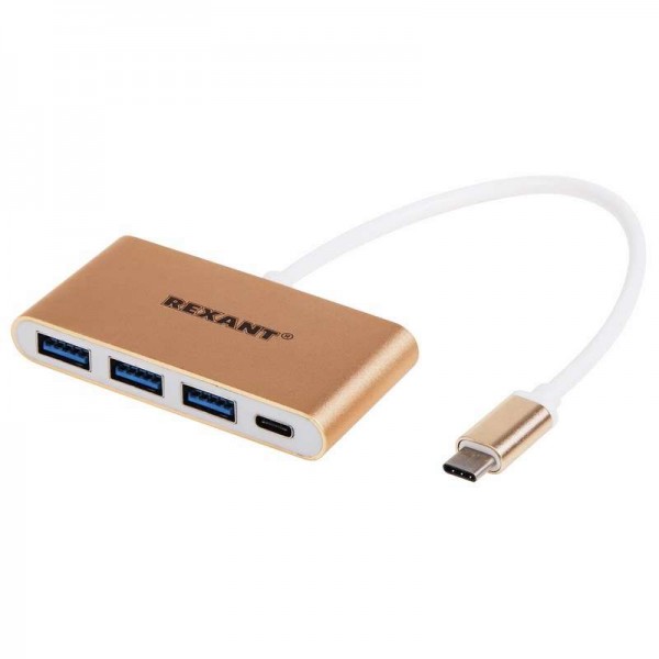  Разветвитель USB 3.1 Type-C на 4 порта (Type-C/3.0/2.0X2) Rexant 18-4141 
