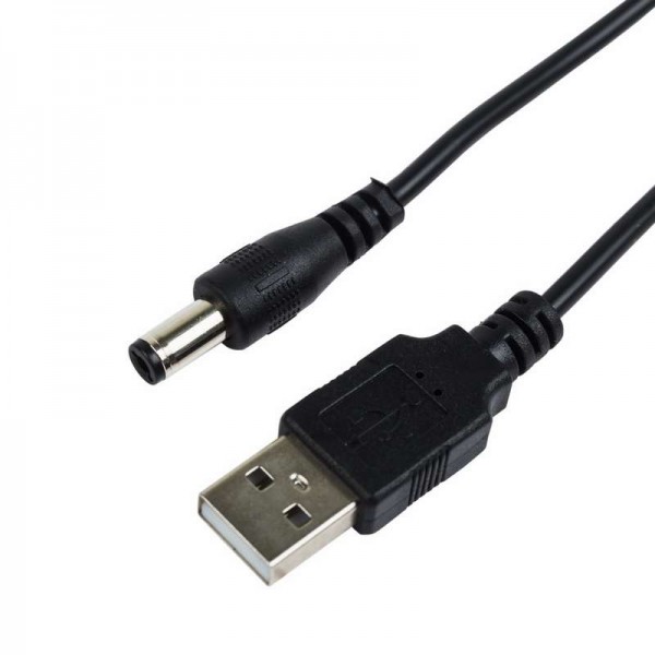  Кабель питания USB разъем 2.1х5.5 1.5м черн. Rexant 18-0231 