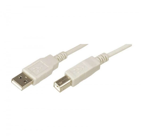  Шнур USB 2.0 (USB А-USB В) 1.8м бел. Rexant 18-1104 