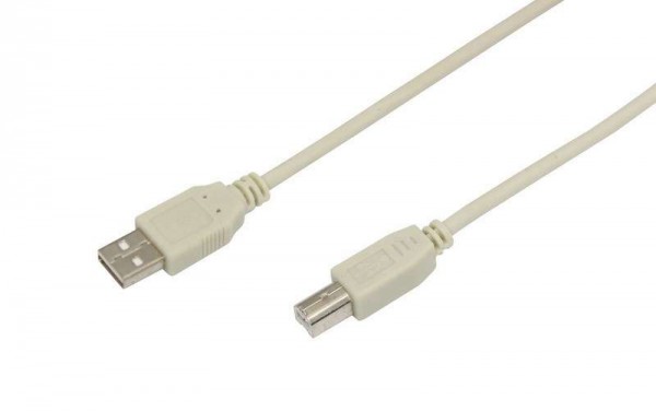  Шнур USB 2.0 (USB А-USB В) 3м бел. REXANT 18-1106 