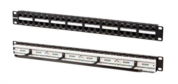 Патч-панель PPHD-19-48-8P8C-C5e-110D высокой плотности 19дюйм 1U 48 портов RJ45 кат. 5e Dual IDC Hyperline 32809 