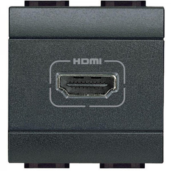  Разъем HDMI LivingLight антрацит Leg BTC L4284 