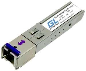  Модуль SFP WDM 1.25Гбит/с одно волокно SM SC Tx:1310/Rx:1550 нм DDM 8 дБ (до 3км) GIGALINK GL-OT-SG08SC1-1310-1550-D 