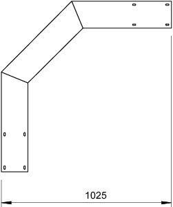 Фотография №1, Секция вертикальная угловая для кабельных лотков лестничного типа