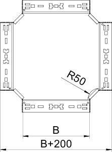  Секция крестообразная 110х300 RKM 130 FT OBO 7027187 