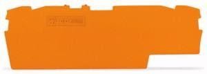  Пластина торцевая промежут. оранж. 1мм (уп.25шт) WAGO 2002-1892 