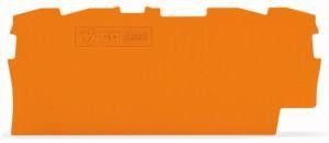  Пластина торцевая промежут. 0.8 мм оранж. (уп.25шт) WAGO 2002-1492 