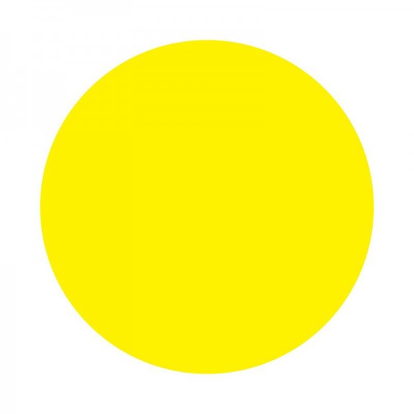  Наклейка информационный знак "желт. круг" d150мм Rexant 56-0014 