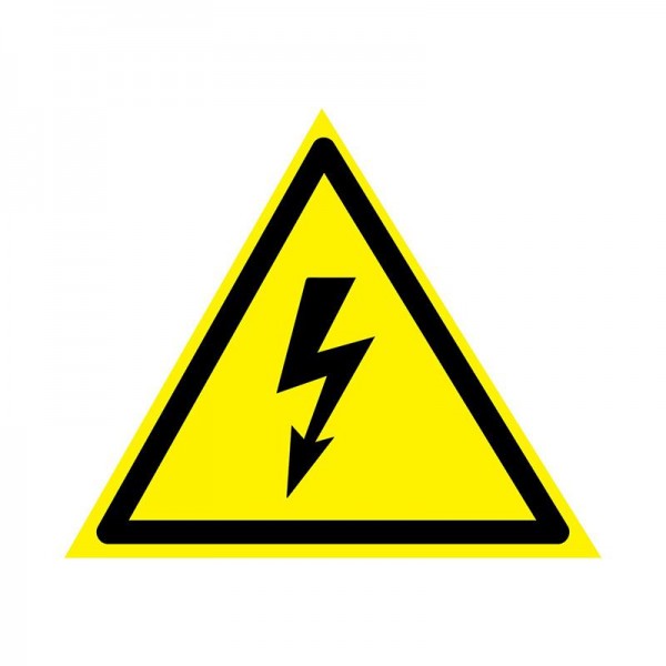  Наклейка знак электробезопасности "Опасность поражения электротоком" 160х160х160мм Rexant 56-0006-5 