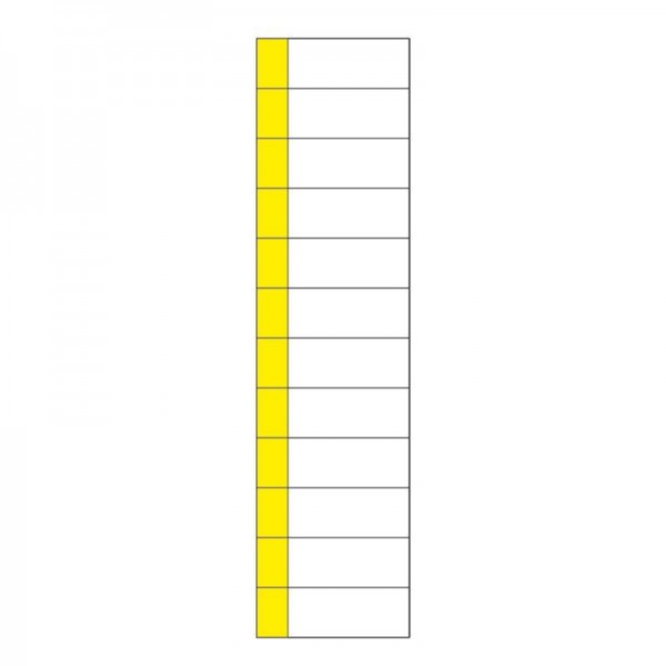  Наклейка маркировочная таблица 12 модулей (50х216мм) Rexant 55-0010 