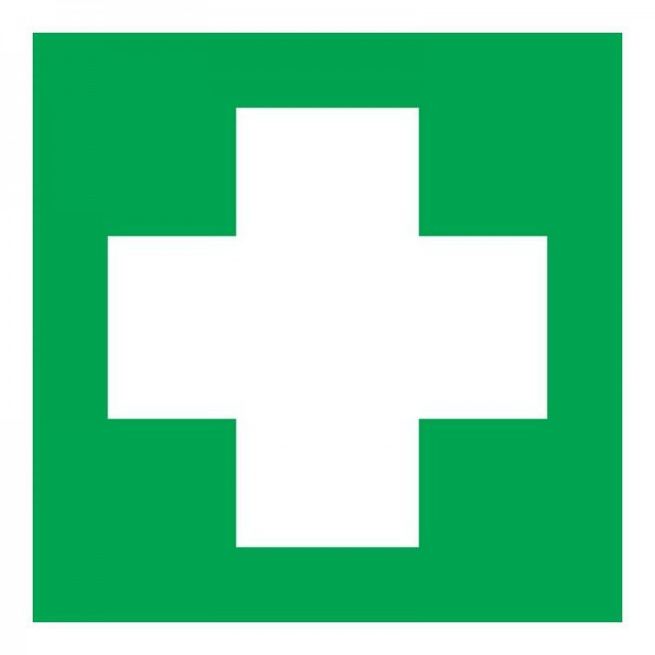  Наклейка знак медицинского назначения "Аптечка первой медицинской помощи" 100х100мм Rexant 56-0070 