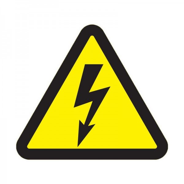  Наклейка знак электробезопасности "Опасность поражения электротоком" 200х200х200мм Rexant 56-0006 