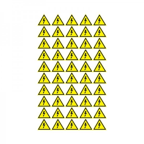  Наклейка знак электробезопасности "Опасность поражения электротоком" 25х25х25мм Rexant (уп.100шт) Rexant 56-0006-1 