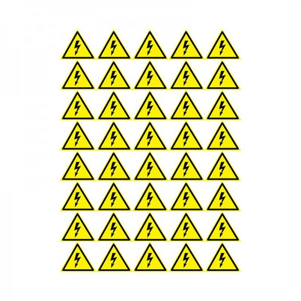  Наклейка знак электробезопасности "Опасность поражения электротоком" 50х50х50мм Rexant (уп.50шт) Rexant 56-0006-2 