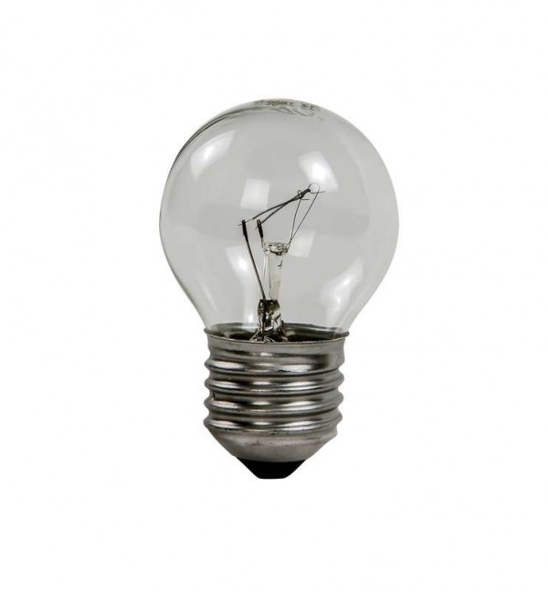  Лампа накаливания ШАР P45 40Вт 230В E27 прозрачный 380лм ASD 4607177994956 