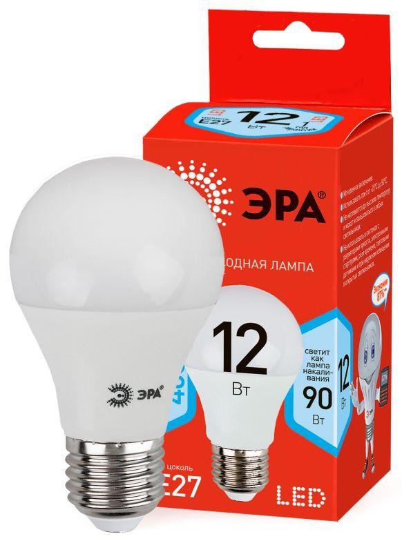  Лампа светодиодная smd А60-12w-840-E27 ECO ЭРА Б0030027 