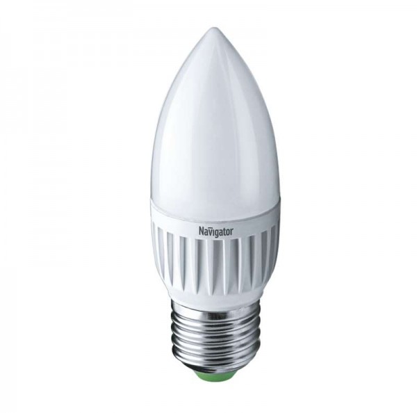  Лампа светодиодная 94 483 NLL-P-C37-5-230-4K-E27-FR 5Вт свеча 4000К бел. E27 370лм 220-240В Navigator 94483 
