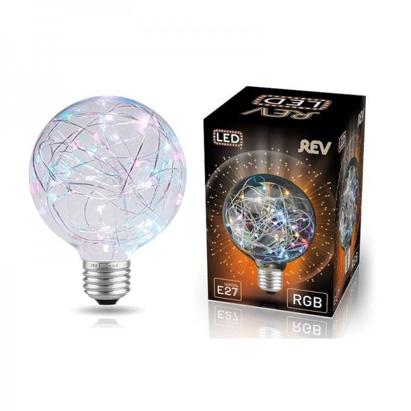  Лампа светодиодная VINTAGE RGB Starry шар G95 E27 REV 32446 1 