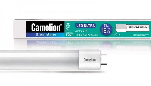  Лампа светодиодная LED10-T8-60/865/G13 10Вт 220В Camelion 13590 