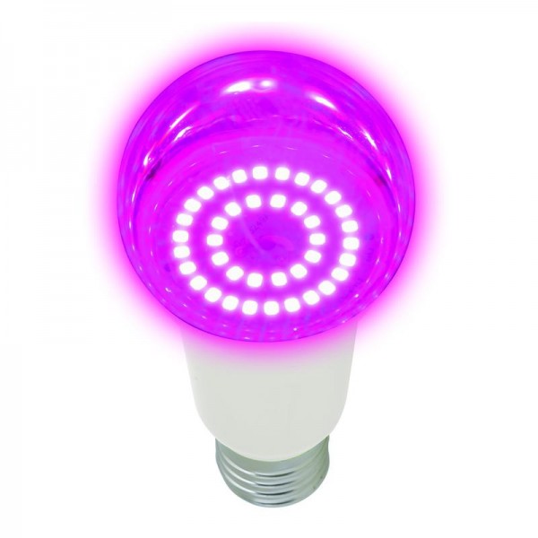  Лампа светодиодная для растений LED-A60-14W/SPSB/E27/CL PLP30WH "A" спектр для рассады и цветения прозр. картон Uniel UL-00006260 