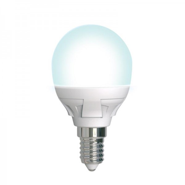  Лампа светодиодная LED-G45 7W/4000K/E14/FR/DIM PLP01WH Яркая диммир. мат. картон Uniel UL-00004300 