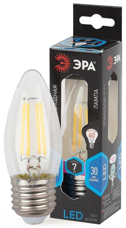  Лампа светодиодная F-LED B35-7w-840-E27 ЭРА Б0027951 