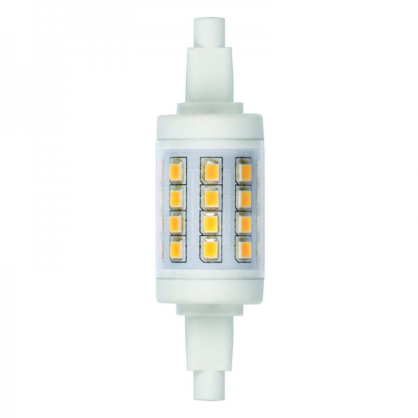  Лампа светодиодная LED-J78-6W/WW/R7s/CL PLZ06WH прозр. теплый бел. свет картон ТМ Uniel UL-00001554 