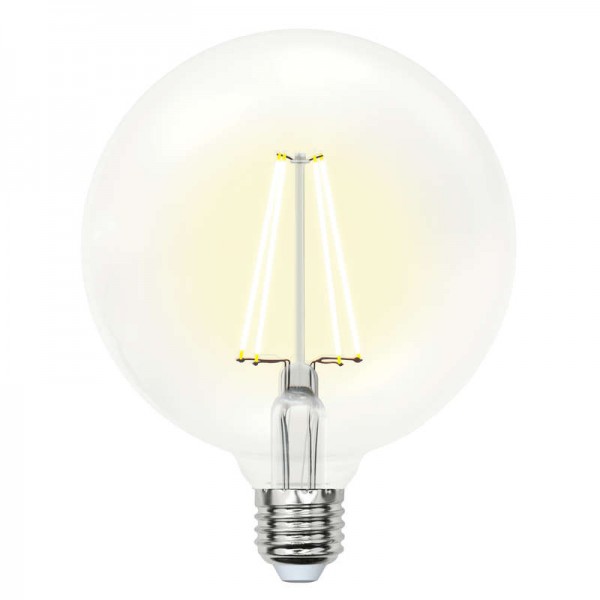  Лампа светодиодная LED-G125-10Вт/WW/E27/CL Uniel 10534 