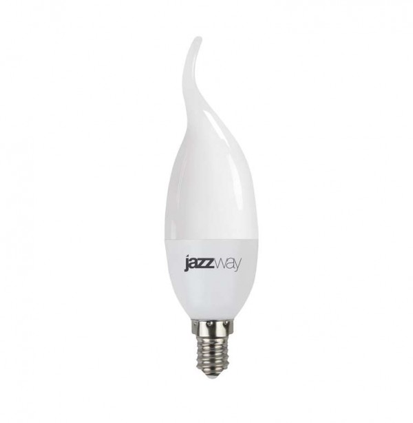  Лампа светодиодная PLED-SP CA37 7Вт свеча на ветру 3000К тепл. бел. E14 530лм 175-265В JazzWay 1027894-2 