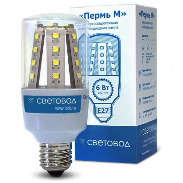  Лампа светодиодная "Пермь" М-28WN-24-85 4000К бел. 24-85В Световод 