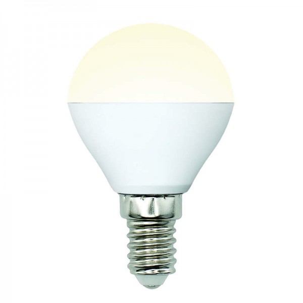  Лампа светодиодная LED-G45-6W/WW/E14/FR/MB PLM11WH форма "шар" мат. Multibright свет теплый бел. 3000К 100-50-10 упак. картон Uniel UL-00002375 