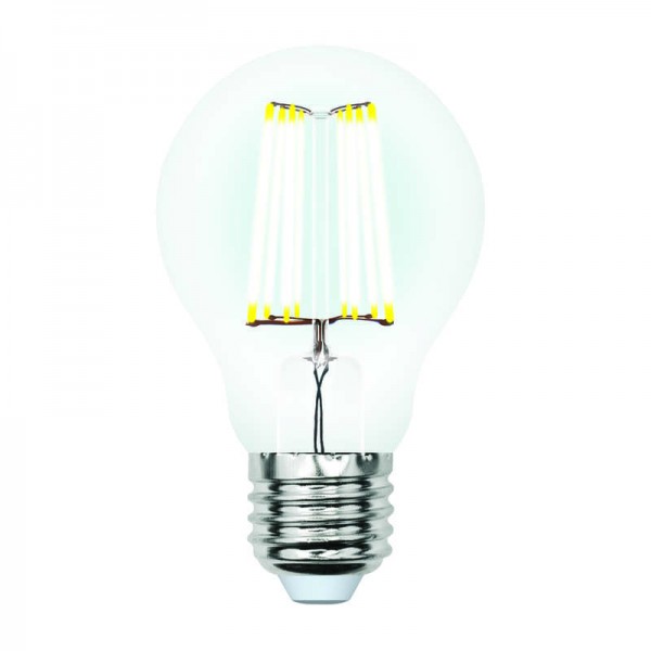  Лампа светодиодная LED-A60-7W/WW/E27/CL/DIM грушевидная GLA01TR форма "A" прозр. Air. свет теплый бел. 3000К диммир. упак. картон Uniel UL-00002872 