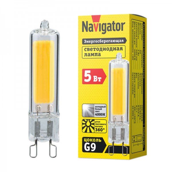  Лампа светодиодная 61 492 NLL-G-G9-5-230-4K Navigator 61492 
