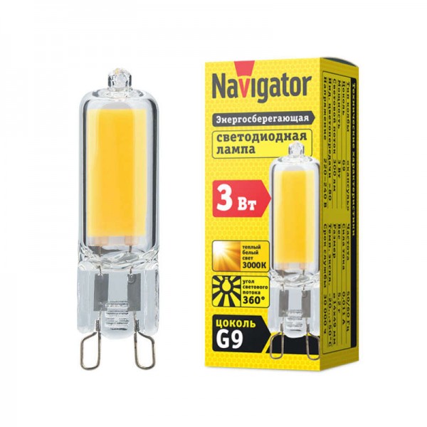  Лампа светодиодная 61 489 NLL-G-G9-3-230-3K Navigator 61489 