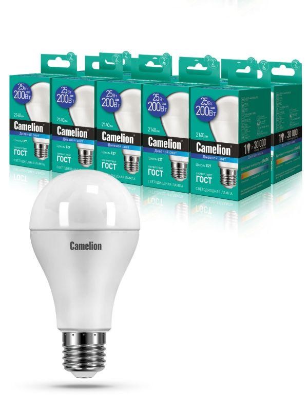  Лампа светодиодная LED25-A65/865/E27 25Вт 220В Camelion 13573 