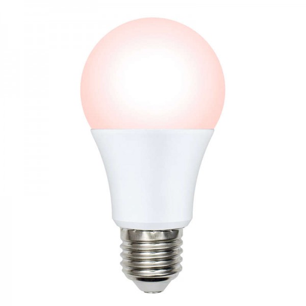  Лампа светодиодная LED-A60-9W/SCEP/E27/FR/DIM IP65 PLO65WH для яйценоскости диммир. Uniel UL-00003189 