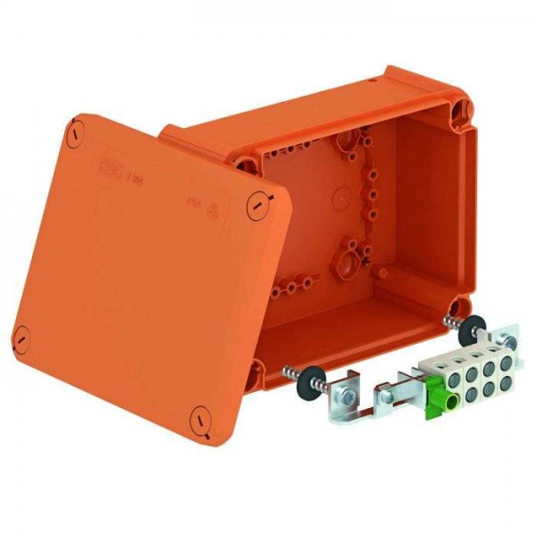 Коробка распределительная огнестойкая 190х150х77мм IP65 T 100 E 4-8D оранж. OBO 7205520 
