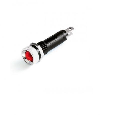  Индикатор мини штекерное подкл. уст. размер 8/10 круг. внутр. рассеив. красн. 230В DKC AV2F01CR230 
