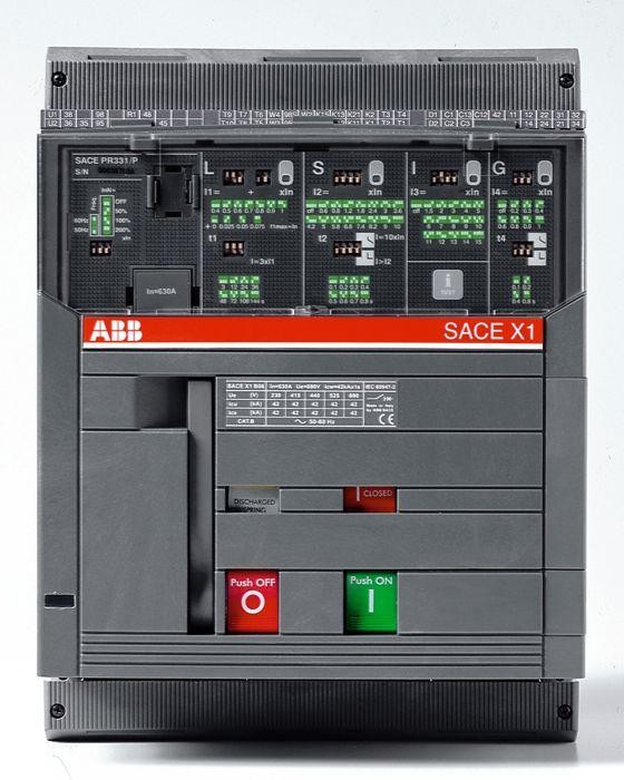  Выключатель автоматический 4п X1B 1250 PR332/P LSI In=1250А 4p W MP выкатн. ABB 1SDA062492R1 