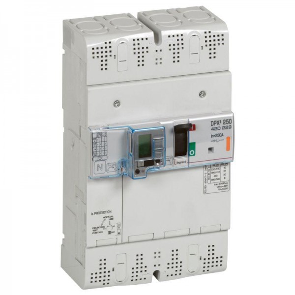  Выключатель автоматический дифференцированного тока 4п 250А 25кА DPX3 250 термомагнитн. расцеп. Leg 420229 