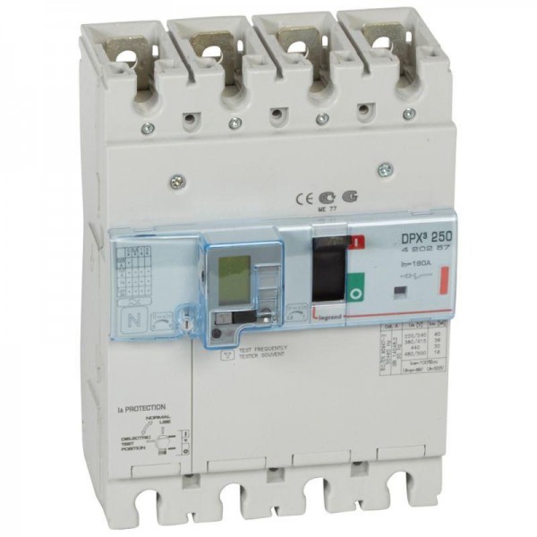  Выключатель автоматический дифференцированного тока 4п 160А 36кА DPX3 250 термомагнитн. расцеп. Leg 420257 