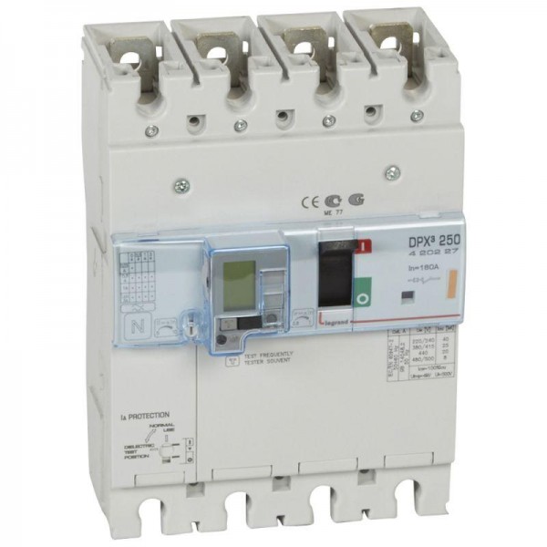  Выключатель автоматический дифференцированного тока 4п 160А 25кА DPX3 250 термомагнитн. расцеп. Leg 420227 
