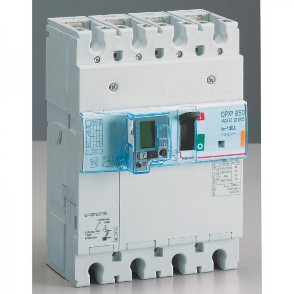  Выключатель автоматический дифференцированного тока 4п 100А 25кА DPX3 250 термомагнитн. расцеп. Leg 420225 