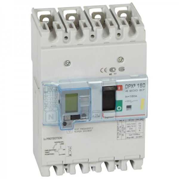  Выключатель автоматический дифференцированного тока 4п 160А 16кА DPX3 160 термомагнитн. расцеп. Leg 420037 
