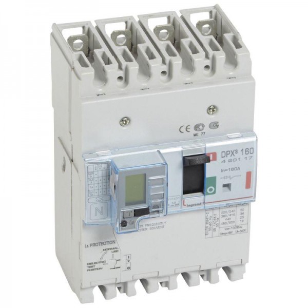  Выключатель автоматический дифференцированного тока 4п 160А 36кА DPX3 160 термомагнитн. расцеп. Leg 420117 