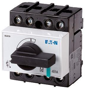  Выключатель-разъединитель Duco 3п+прох.N 40А с рукоятью DCM40/1 EATON 1314106 