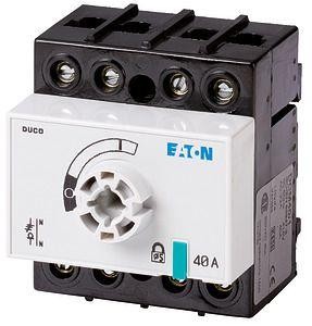 Выключатель-разъединитель Duco 3п+прох.N 40А без оси и рукояти DCM40/1 EATON 1314105 