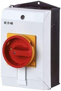  Выключатель нагрузки в корпусе 3п 25А запираемый P1-25/I1/SVB красн./желт. ручка EATON 233987 