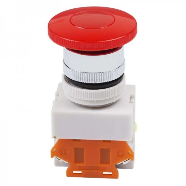  Выключатель-кнопка 10А ON-ON d22 грибок красн. Rexant 36-3552 